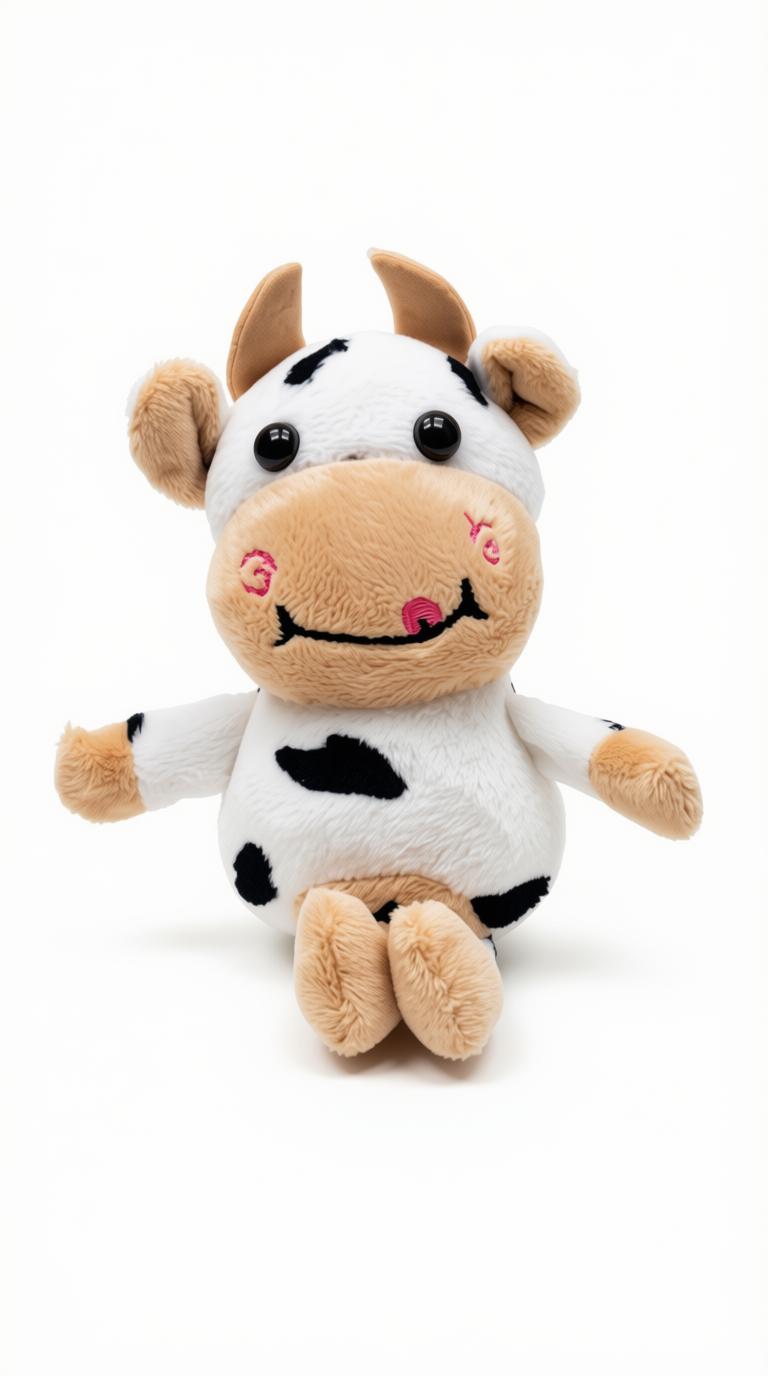 Peluche de la pequeña vaquita que no sabía decir ni muuu